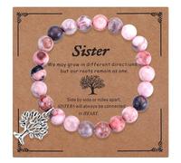 iJuqi Sister Christmas Gifts from Sisters - Big Middle Little Sister Bracelet Birthday Gifts, One Size, Metal, Cubic Zirconia