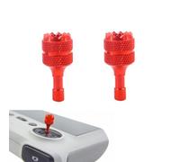 IJYHZKE RC/RC 2 Remote Controller Joystick for DJI Mini 4 Pro, Mini 3 Pro, Air 3, Mavic 3 Classic, Aluminum Alloy Thumb Sticks Ergonomic & Precise Control Replacement Accessories (Red)