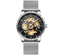 IK Colouring Skeleton Mesh S110 - Man - 42 mm - Analogue - Automatic - Mineral Glass Black 22 mm