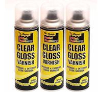 Ik-Onkar 3x CLEAR GLOSS SPRAY VARNISH 250ML INTERIOR EXTERIOR ALL PURPOSE
