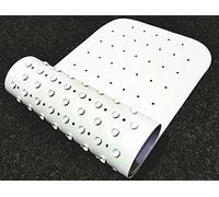 Ik-Onkar 76x34.5cm Premium Quality Non Slip suction rubber Bath Mat - Off White Colour - Reduces Slipping Risk - Mould & Mildew Resistant Shower Mat -