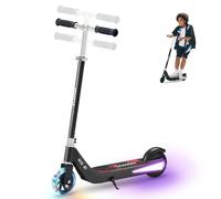 iK1S Kids Electric Scooter with Colorful Flashing Wheels blackblack