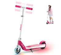 iK1S Kids Electric Scooter with Colorful Flashing Wheels red