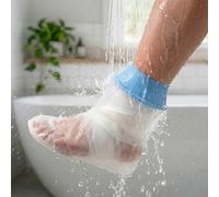 IKAAMDX Waterproof Foot Cover for Shower, Cast Cover Waterproof,Watertight Cast Protector for Broken Bones & Post-Surgery Wound, Reusable Dressing Foot