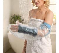 IKAAMDX Waterproof Short Arm Cover for Shower, Cast Cover Waterproof,Watertight Cast Protector for Broken Bones & Post-Surgery Wound, Reusable Dressing Short Arm