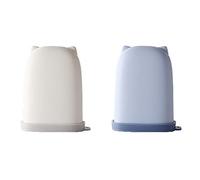 IKAAR 2-Pack Soap Dish Travel Soap Box Soap Container Silicone Soap Holder Portable Small Soap Box Sealed and Leak-proof