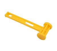 IKAAR Camping Mallet Hammer Tent Peg Puller Extractor Plastic Mallet Hammer Yellow 10.43 oz
