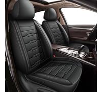 IKABEVEM 1:1 Custom Car Seat Covers Fit for Subaru Ascent 2019-2025 Full Set Custom Seat Covers Waterproof Faux Leather Car Seat Protectors Compatible with Airbags (7 Seat, Black)