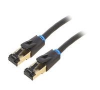 IKABF patch cord RJ45 connector, both sides S/FTP Cat 8 OFC PVC VENTILATION