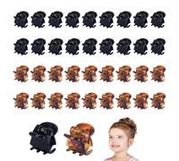 Ikadiya 36 Psc Mimi Hair Clips Hard to Break, Strong, Durable and Reusable, for Women or little Girls(Black and Brown)
