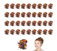 Ikadiya 36 Psc Mimi Hair Clips Hard to Break, Strong, Durable and Reusable, for Women or little Girls(Brown)
