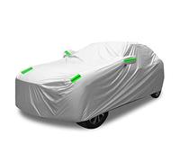 Ikaif Universal Car Cover 190T Full Waterproof Breathable Scratch Rain Snow Heat Resistant with Mirror Pocket & Reflective Strips (for SUV 189 to 203 inch)
