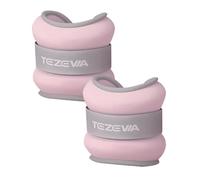 Ikaif Versatile Ankle & Wrist Weights Set for Men, Women, and Kids - Comfortable Sandbag Weights for Gym, Fitness, Running, Walking (2KG Pair = 2 * 1KG,Pink)