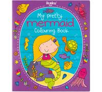 iKaku 1 Pack Kids My Pretty Mermaid Colouring Book 72 Pages Fun Mermaid Activity Book For Children Ages 4 To 8 Boys And Girls