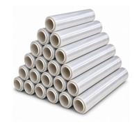 iKaku 24 Pack Clear Colour Stretch Film 400mm X 210M Each 23 Micron High Strength 750G Pallet Wrap Packaging Film