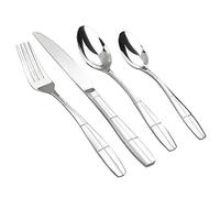 Ikando Cutlery Set 32-Piece Stainless Steel Flatware Set for 8 People, Spoon Knife and Fork Sets, Mirror Polished, Silverware Set for Home, Kitchen