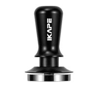 IKAPE 51mm Espresso Tamper, Premium Barista Coffee Tamper with Calibrated Spring Loaded, 100% Flat Stainless Steel Base Tamper for Espresso Machine(Black)