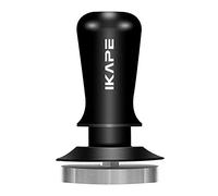 IKAPE 51mm Espresso Tamper, Premium Barista Coffee Tamper with Calibrated Spring Loaded, 100% Flat Stainless Steel Base Tamper for Espresso Machine(Black)