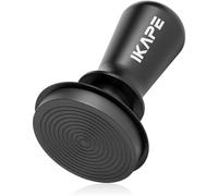 IKAPE 53.3mm Espresso Tamper, Spring-loaded Calibrated Tamper with Titanium Ripple Plating Base, Compatible with 54mm Breville Espresso Bottomless Portafilter