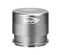 IKAPE 53mm Espresso Tamper, Premium Barista Coffee Calibrated Tamper with Spring Loaded, 100% Stainless Steel Tamper Compatible with 54MM Breville Bottomless Portafilter (Silver)