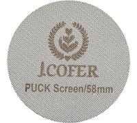 IKAPE 58mm Espresso Puck Screen, 1.7mm 150μm Ultra Thin Coffee Reusable Professional Barist Espresso Screen for 58mm Bottomless Portafilter Filter Basket - Made with 316 Stainless Steel