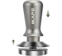 IKAPE 58mm Espresso Tamper, Premium Barista Coffee Tamper with Calibrated Spring Loaded, 100% Stainless Steel Base Tamper Compatible with Espresso Machine Rancilio, Gaggia Bottomless Portafilter