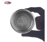 IKAPE Beehive Stainless Steel Espresso Filter Basket-Precision High Extraction for51/54/58MM Bottomless Portafilter Coffee Maker Silver 51MM (16g)