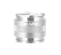 IKAPE Coffee Products, 53mm Coffee Distributor & Hand Tamper, Adjustable Depth Espresso Distributor Fits All 53mm Espresso Portafilter, Compatible with 54MM Breville Bottomless Portafilter (Silver)