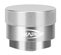 IKAPE Coffee Products, 58MM Coffee Distributor, Gravity Adaptive Espresso Distributor Fits All 58.35MM Espresso Portafilter, Compatible with 58.35MM Rancilio Bottomless Portafilter (Silver)