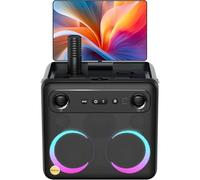 Ikarao 2024 Smart Karaoke Machine for Adults - with Lyrics Display, 64GB Karaoke Tablet, 2 Wireless Microphones, Professional Karaoke System, 600W Peak Power, 4