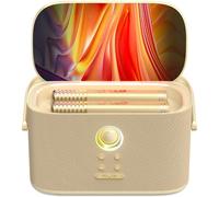 Ikarao Karaoke Machine for Adults, with Lyrics Display Screen, 2 Self-Charging Wireless Microphones, Autotune & EQ, 140W Speaker, Connect TV, Portable Karaoke System for Home, Family, Party, Travel