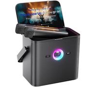 Ikarao Karaoke Machine with Lyrics Display for Adults Kids, KaraFun Prime, EQ & Autotune, WiFi Karaoke System for YouTube, Portable PA Speaker with 2 Wireless Microphones for