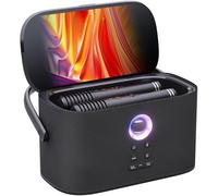 Ikarao Portable Karaoke Machine for Adults Kids, Built-in Lyrics Display and Screen, 2 Self-Charging Wireless Mics, Karaoke App, Connect to TV, Bluetooth Speaker PA System for Home Outdoor Party