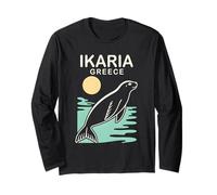 Ikaria Greece Sunset Long Sleeve T-Shirt