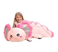 IKASA Giant Axolotl Stuffed Animal 80cm Plush Toy,Big Large Jumbo Soft Toys,Huge Size Cute Fluffy Plushy Plushie,Gifts for Kids