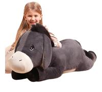 IKASA Giant Donkey Stuffed Animal 86cm Plush Toy,Big Large Jumbo Soft Toys,Huge Size Cute Fluffy Plushy Plushie,Gifts for Kids