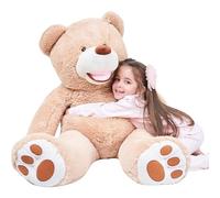 IKASA Giant Teddy Bear Plush Toy Stuffed Animals (Brown, 100cm)