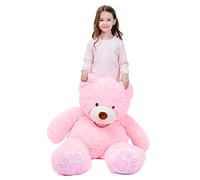 IKASA Giant Teddy Bear Plush Toy Stuffed Animals (Pink, 100cm)