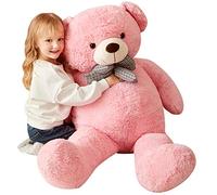 IKASA Giant Teddy Bear Soft Toys Stuffed Animals (120cm, pink)