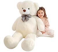 IKASA Giant Teddy Bear Soft Toys Stuffed Animals Age 3+ (120cm, white)