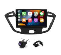 ikasus 9inch Android 14 Car Stereo Radio Compatible for Ford Transit Custom 2012-2021, 2+32GB Double Din Car Radio with GPS WiFi Bluetooth RDS Backup Camera SWC