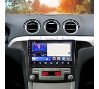 ikasus Double Din Car Stereo Radio for Ford S-Max 2007-2015 9 Inch Touchscreen Wireless CarPlay Android Auto GPS Navigation Voice Control Bluetooth Wifi FM/RDS Mirror Link Backup Camera Mic 2+32G