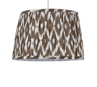 Ikat Faux Silk Abstract Modern Fabric Easy Fit Pendant Light Shade or Table Lampshade, Diameter 30cm