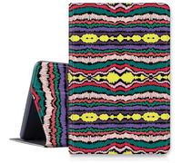 Ikat Geometric Ethnic Striped Case for iPad Air 11 inch 2024 M2, Shockproof PU Leather Folding Adjustable Stand Case with Auto Sleep/Wake for 11" iPad Air Case 2024 Air M2