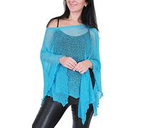 Ikat Mimosa Ladies Crochet Poncho Lace Fish Net Batwing Wrap Beach Cover Up