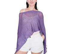 Ikat Mimosa Ladies Crochet Poncho Lace Fish Net Batwing Wrap Beach Cover Up
