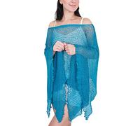 Ikat Mimosa Ladies Crochet Poncho Lace Fish Net Batwing Wrap Beach Cover Up