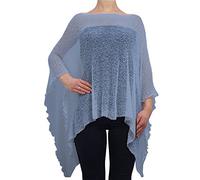 Ikat Mimosa Ladies Crochet Poncho Lace Fish Net Batwing Wrap Beach Cover Up