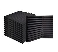 Ikaufen 48 Pack Acoustic Foam Panels, 2" X 12" X 12" Studio Foam Wedges, High Density and Flame Retardant Sound Proof Foam Panels for Wall and Ceiling