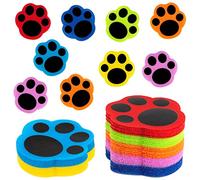 IKAYAS 42pcs Carpet Spots Carpet Dots for Classroom, Cat Paw Prints Floor Dots Floor Markers for Kids Preschool, 7 Colors Carpet Marker Carpet Circles for Classroom Decorations Teacher Supplies